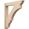 Ekena Millwork 6-in W x 32-in D x 36-in H Balboa Trad Rough Cedar Woodgrain TimberThane Outlooker, Primed Tan OUTUR060X32X36BOA04RCPR - alternate 1